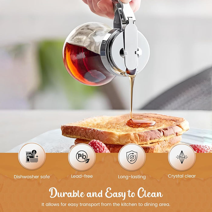 12-Pack Glass Syrup Dispensers - 14 Ounce