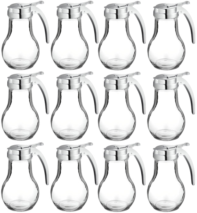 12-Pack Glass Syrup Dispensers - 14 Ounce
