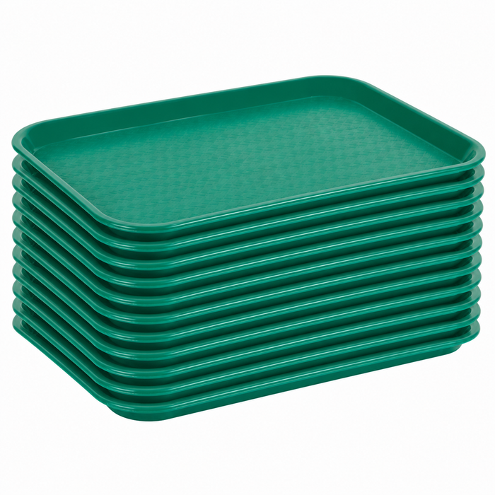 OCS Parts 12-Count 10" x 14" Lunch and Dinner Food Trays | Teal