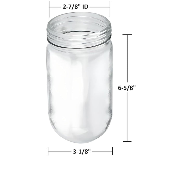 Glass Globe Light Cover for Canopy Hoods and Walk-in Refrigerators
