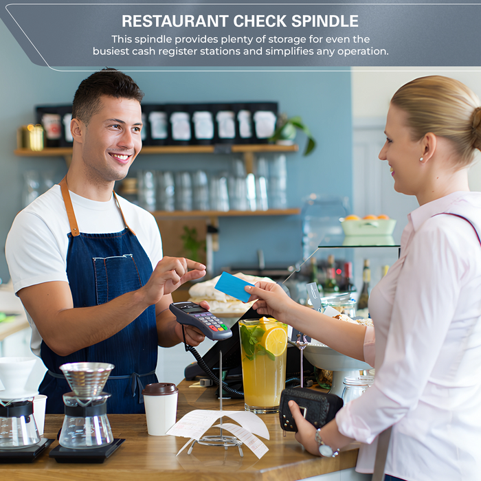 OCS Parts 3-Pack Restaurant Check Spindles | Chrome | 6.5-Inch
