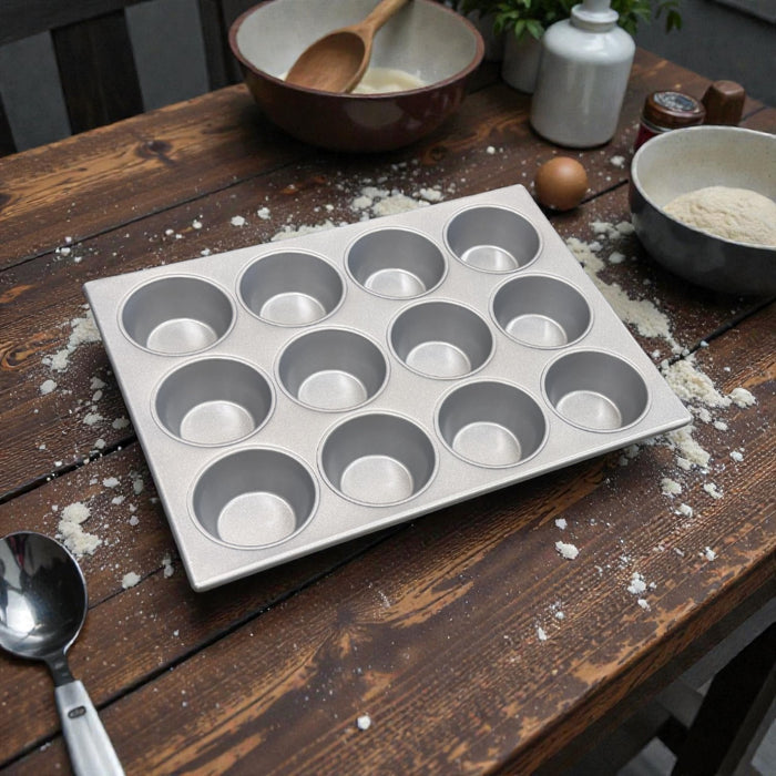 12-Cavity Commercial Muffin Pan