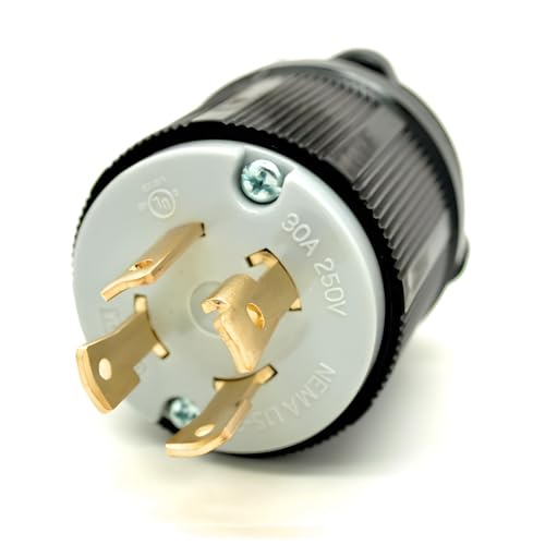 L15-30 Grounding Locking Plug | 250V - 30A - 3 Pole 4 Wire