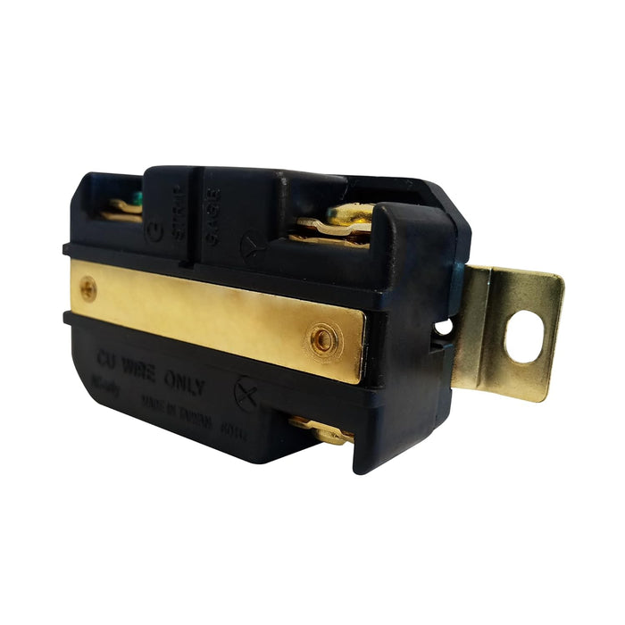 L6-30 Grounding Locking Receptacle | 250V - 30A - 2 Pole 3 Wire