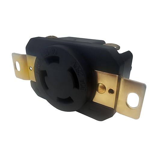 L15-30 Grounding Locking Receptacle | 250V - 30A - 3 Pole 4 Wire