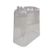 5-gallon clear beverage dispenser bowl, rear angle view