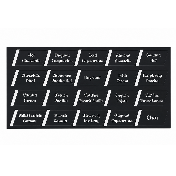 WC-39105-02 Equivalent Low Tack Door Flavor Labels