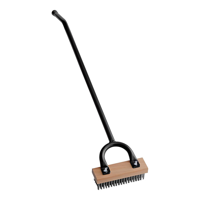 Texas Grill Brush, 24" Horseshoe Handle, Flat Wire Head