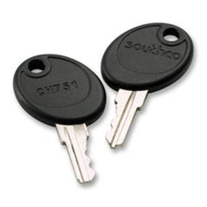 Southco PK-10-01-05 2 Overmolded Keys, Code CH751