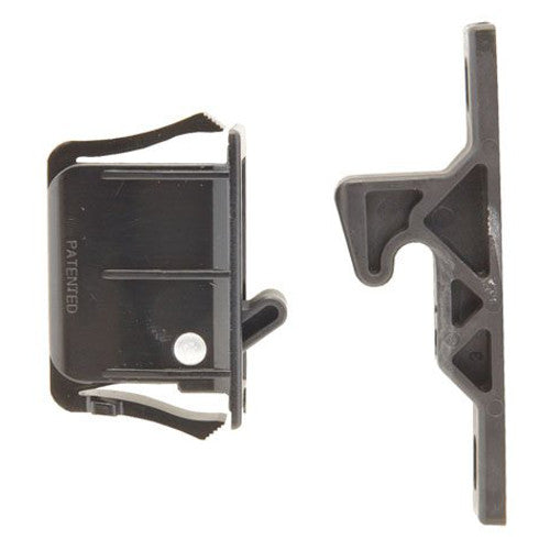Southco C3-305 Push To Close Latch with Keeper, Snap-In Black