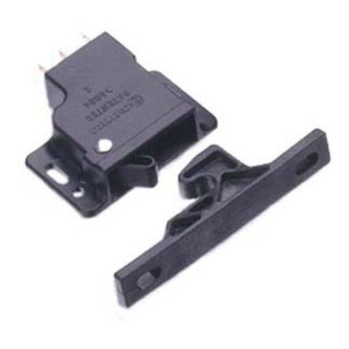 Southco C3-1810 Latch & Keeper with Microswitch,44 N-Pull Black