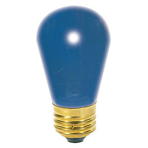 11S14-130-B Blue Light Bulb, 11 Watts, 0.08 Amps, 130 Volts