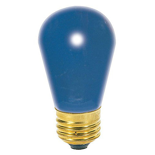 11S14-130-B Blue Light Bulb, 11 Watts, 0.08 Amps, 130 Volts