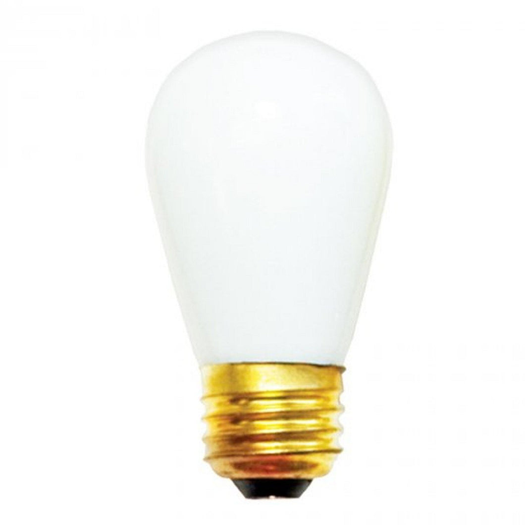 11S14-130-C White Light Bulb, 11 Watts, 0.08 Amps, 130 Volts