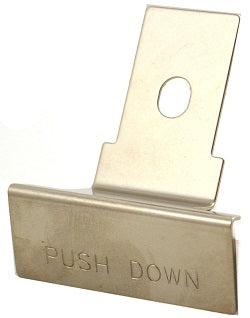 "PUSH DOWN" Lever