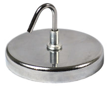Magnetic Hook, Chrome Plate, 2" Diameter, 1.275" Height, 20 Pound Pull