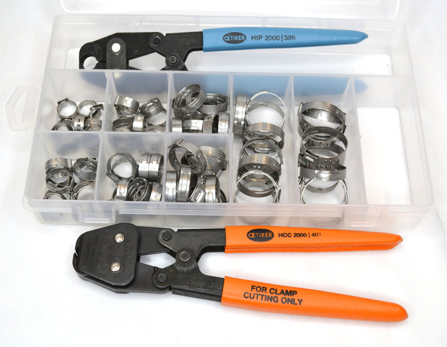 18500060 StepLess 1-Ear Clamp Kit (with standard Straight jaw pincer & clamp cutter )