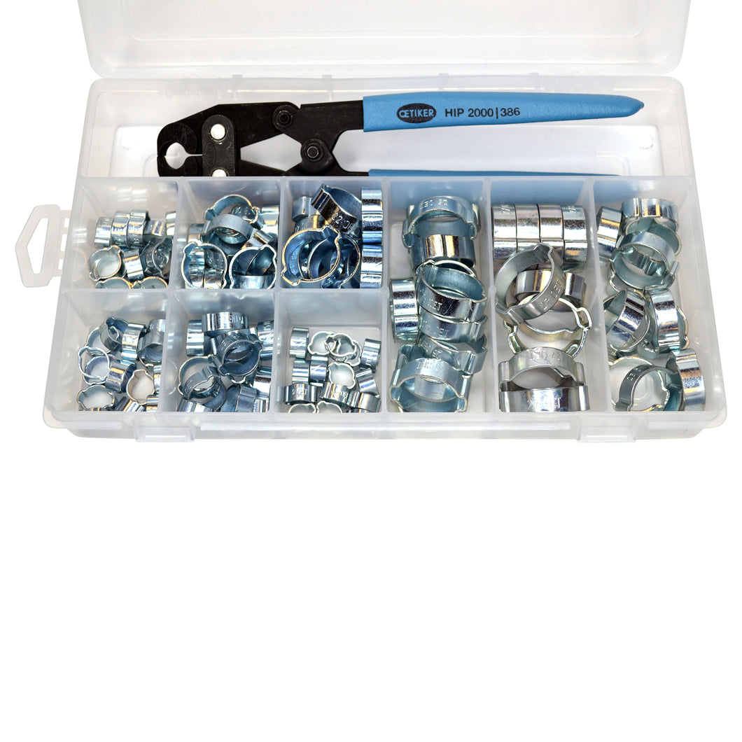 18500056 Service Kit (2-Ear Clamps, zinc plated with standard jaw single action pincers)