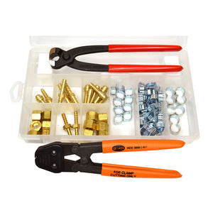 18500106 Welding Hose Repair Kit (with standard jaw pincers and hand clamp cutter)