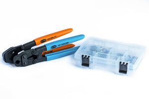 50 Clamps - I.D. Range of 7 mm to 15.7 mm with Compound Standard Jaw Pincer & Clamp Cutter