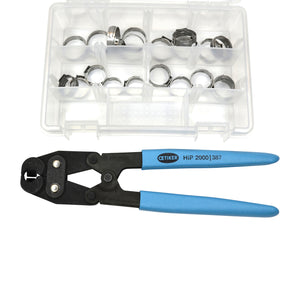20 Clamps - I.D. Clamp Range of 17 mm to 21 mm (with Compound Action Side Jaw Pincer )