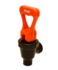 Orange DECAFF Handle, Hot Water Faucet, Max Temp. 212F, Locking Handle