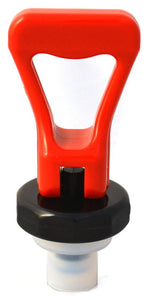 Faucet Upper Assembly, Black Bonnet and Red Handle