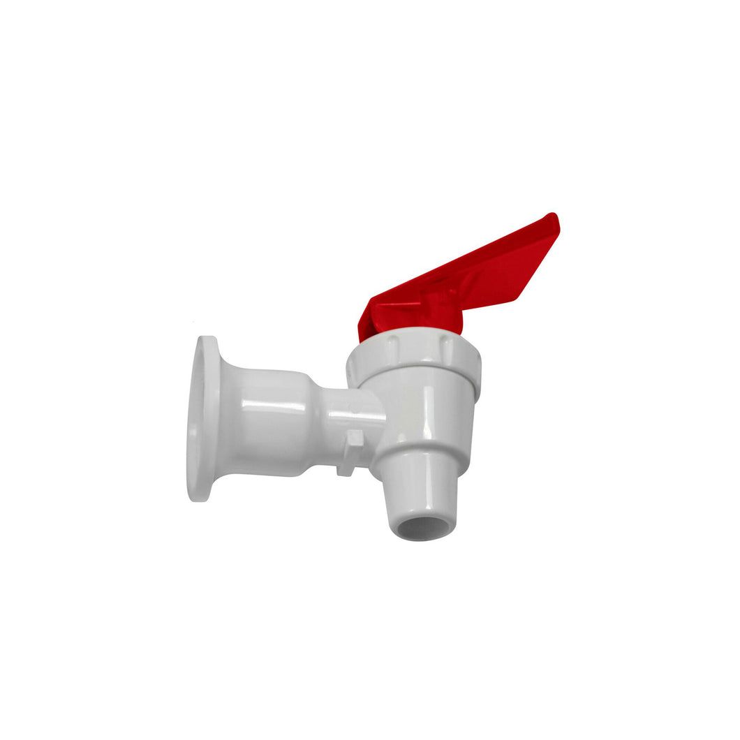 White Body Red Handle Plastic Faucet
