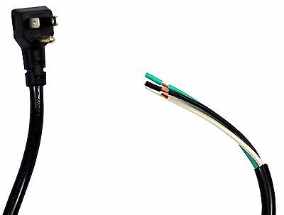 11' 3" 14/3 Black 5-15P Right Angle Plug to ROJ SJTOW Cord Set